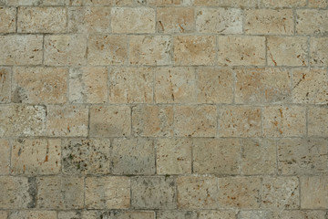 Space with stone wall