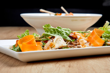 asian food in the restaurant