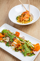 asian food in the restaurant