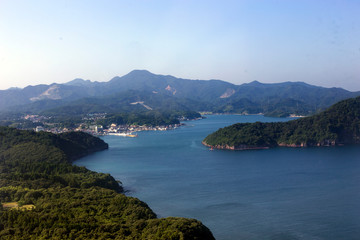 Fototapeta na wymiar 隠岐の島の西郷湾
