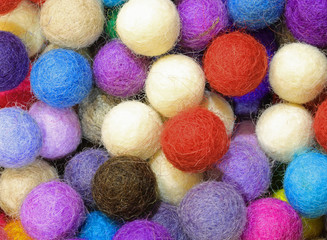 f many felt balls for sale as decorations