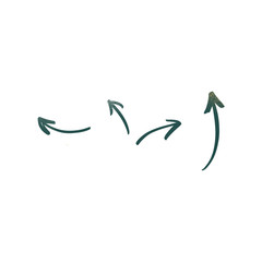 Hand drawn arrow set cute textural digital art. Print for banners, posters, web, stickers, posts, paper, cards.