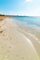 Clear sky over Alghero Lido in the summertime