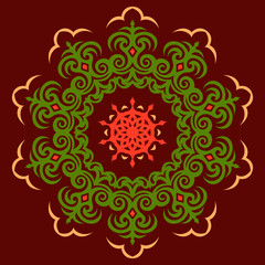 Caucasian ornament symbol