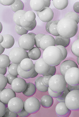 Influenza virus cell molecules. Dangerous Asian Coronary Virus NCOV, SARS pandemic risk concept