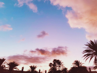 Fototapeta na wymiar Sonnenuntergang auf Gran Canaria