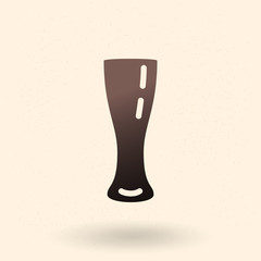 Vector Silhouette Icon - Beer Glass