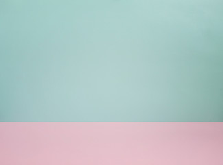 Bright mint and pink fashion background with paper texture