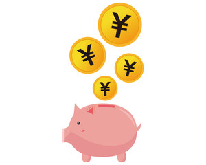 豚　ぶたの貯金箱　貯金箱　お金　コイン　￥