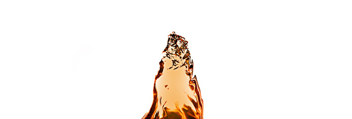 water orange splash isolate on a white background