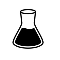 erlenmeyer icon design, flat style icon collection