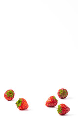  Strawberry Concept on a White Background