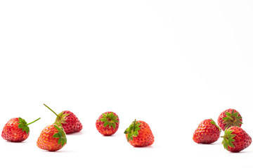  Strawberry Concept on a White Background