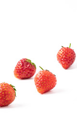  Strawberry Concept on a White Background