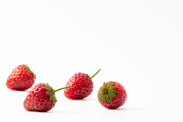  Strawberry Concept on a White Background