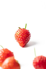  Strawberry Concept on a White Background