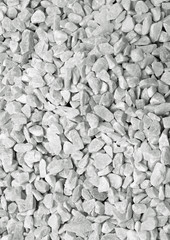 Background of white pebbles