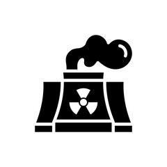 Air Pollution Glyph Vector Icon Style Illustration