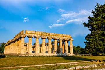 Archaeological site of Paestum , Temple of Neptune