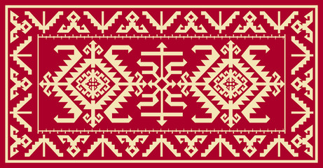 Dagestan traditional ornament.  .Vector Illustration.