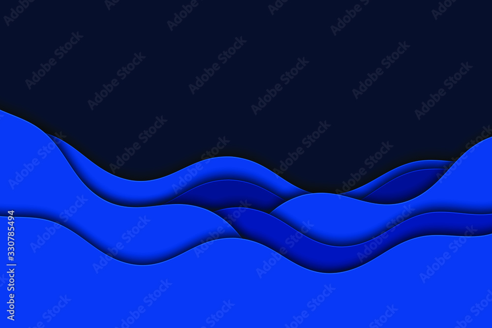 Aufkleber abstract vector illustration with waves. curve lines.