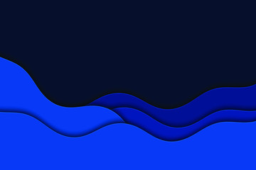 Abstract vector illustration with waves. Curve lines.