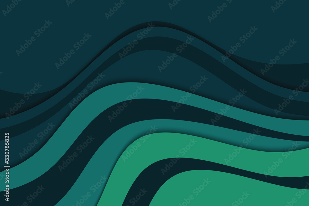 Poster abstract vector illustration with waves. curve lines.