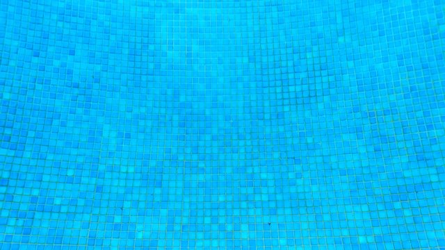 Blue tile in the open pool.