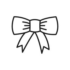 bow tie vector icon in trendy flat design