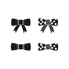 bow tie vector icon in trendy flat design