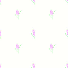 Obraz na płótnie Canvas Seamless floral pattern. Background in small flowers for textiles, fabrics, cotton fabric, covers, wallpaper, print, gift wrapping, postcard, scrapbooking.