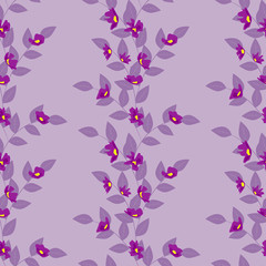 Fototapeta premium Seamless floral pattern. Background in small flowers for textiles, fabrics, cotton fabric, covers, wallpaper, print, gift wrapping, postcard, scrapbooking.