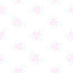 Seamless floral pattern. Background in small flowers for textiles, fabrics, cotton fabric, covers, wallpaper, print, gift wrapping, postcard, scrapbooking.