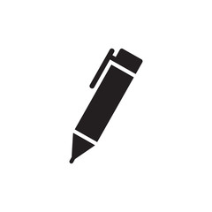 pencil icon vector logo template in trendy flat style, writing icon