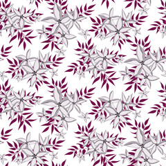 Seamless floral pattern. Background in small flowers for textiles, fabrics, cotton fabric, covers, wallpaper, print, gift wrapping, postcard, scrapbooking.