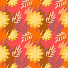 Seamless floral pattern. Background in small flowers for textiles, fabrics, cotton fabric, covers, wallpaper, print, gift wrapping, postcard, scrapbooking.