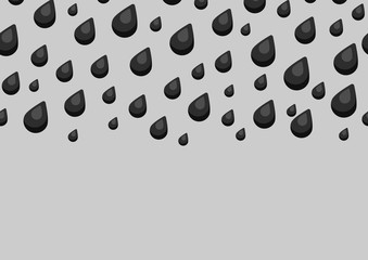 Seamless pattern with oil black drops.