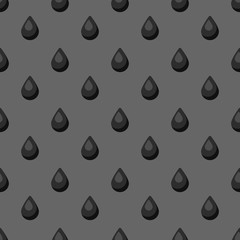 Seamless pattern with oil black drops.