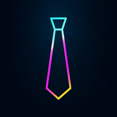 tie in nolan style icon. Simple thin line, outline vector of finance and chart icons for ui and ux, website or mobile application