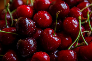 cherry berries close up macro