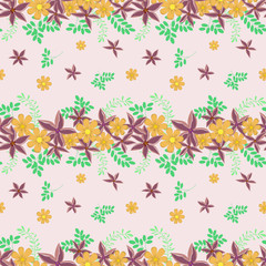 Seamless floral pattern. Background in small flowers for textiles, fabrics, cotton fabric, covers, wallpaper, print, gift wrapping, postcard, scrapbooking.