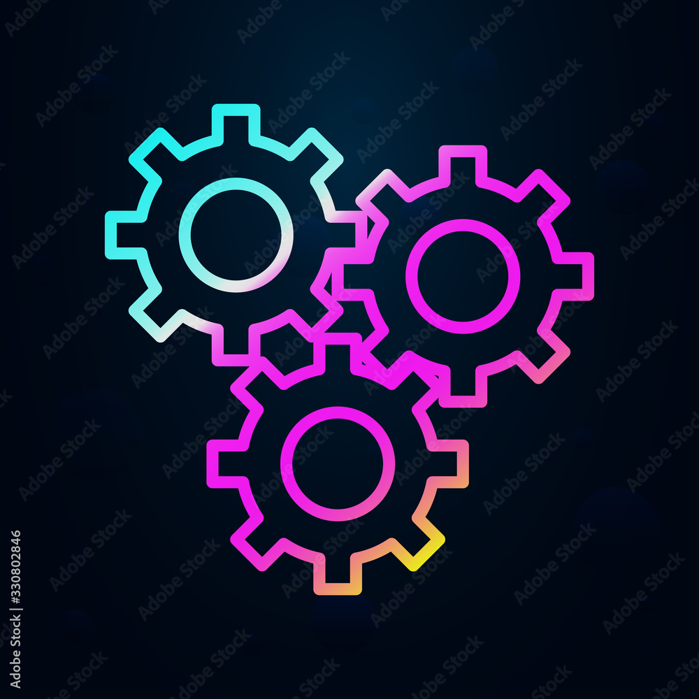 Poster mechanism in nolan style icon. simple thin line, outline vector of finance and chart icons for ui an