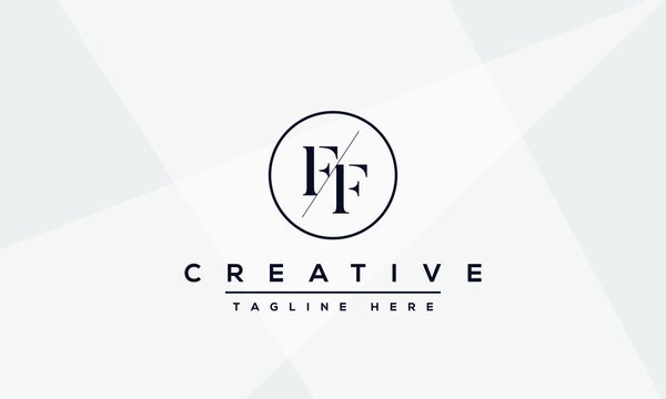 Modern unique creative alphabet  letter F logo design, Minimalist F monogram initial based vector icon.