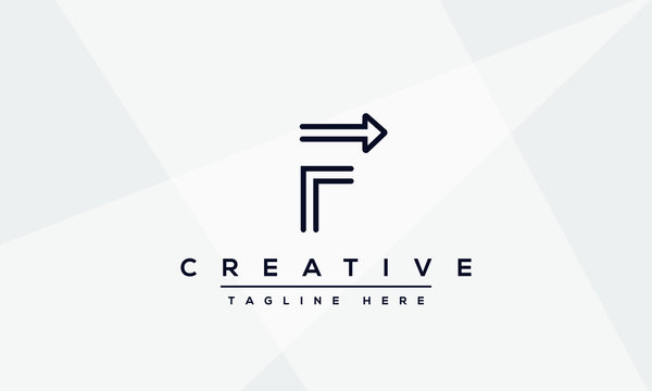 Modern unique creative alphabet  letter F logo design, Minimalist F monogram initial based vector icon.