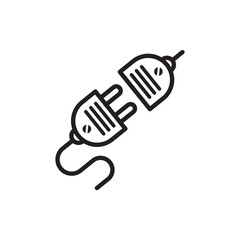 plug icon, electric plug icon vector logo template in trendy flat style