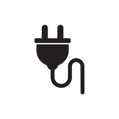plug icon, electric plug icon vector logo template in trendy flat style