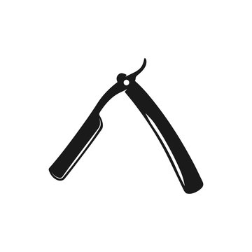 black straight razor barber shop clip art preview