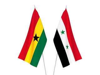 Ghana and Syria flags