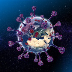 Corona h&auml;lt die Welt gefangen