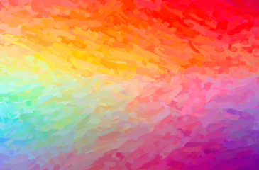 Abstract illustration of orange, pink, red Impressionist Impasto background